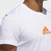 adidas Футболки Мужские Белые С Круглым Вырезом Умеренный Прямой Крой FM4967