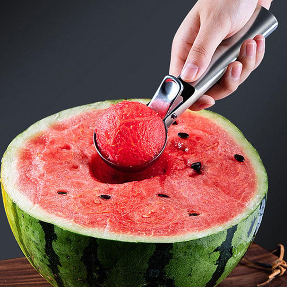 Stainless Steel Dual-purpose Ice Cream Scoop Ice Cream Scooper Multifunctional Fruit Scoop For Kitchen Supplies