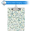 Britimes Clipboard Decorative Office School Hardboard Wood Nursing Clip Board and Pad for Standard A4 Letter Size Vintage Cute Flower Floral Daisy