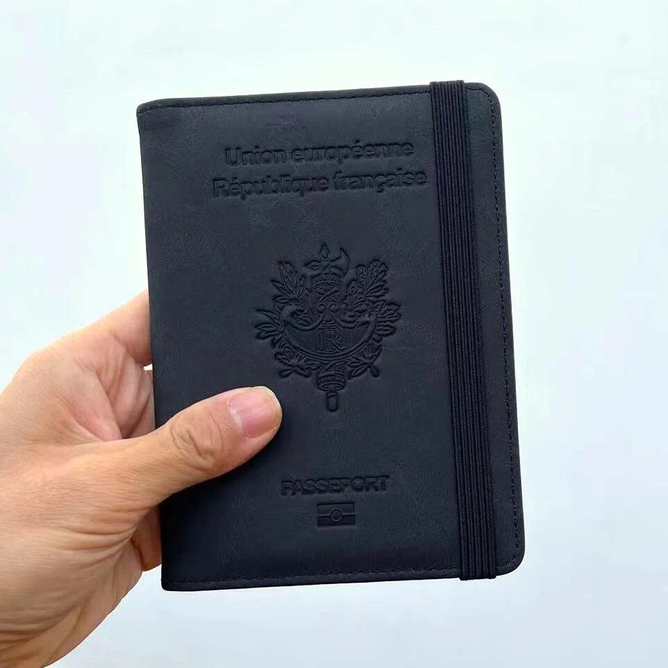 Обложка для паспорта с резинкой для путешествий, французские обложки для паспорта для девочек-французов, Etui Passeport France