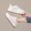 Платформенные белые женские туфли 2025 новая осень увеличение роста повседневные кеды универсальные популярные спортивные туфли женские ins тренд