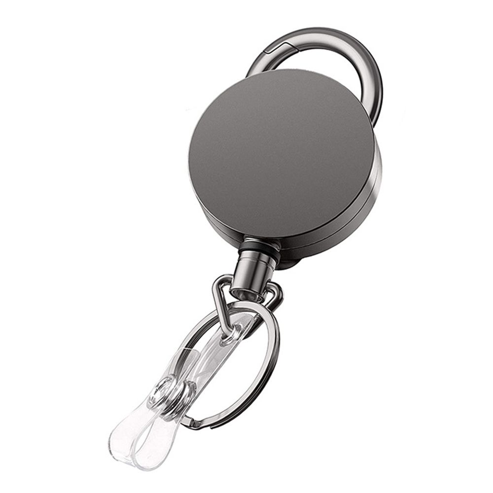 Wire Rope with Belt Clip Retractable Badge Reels ID Card Badge Holder Key Chain Ring Pull Keyring