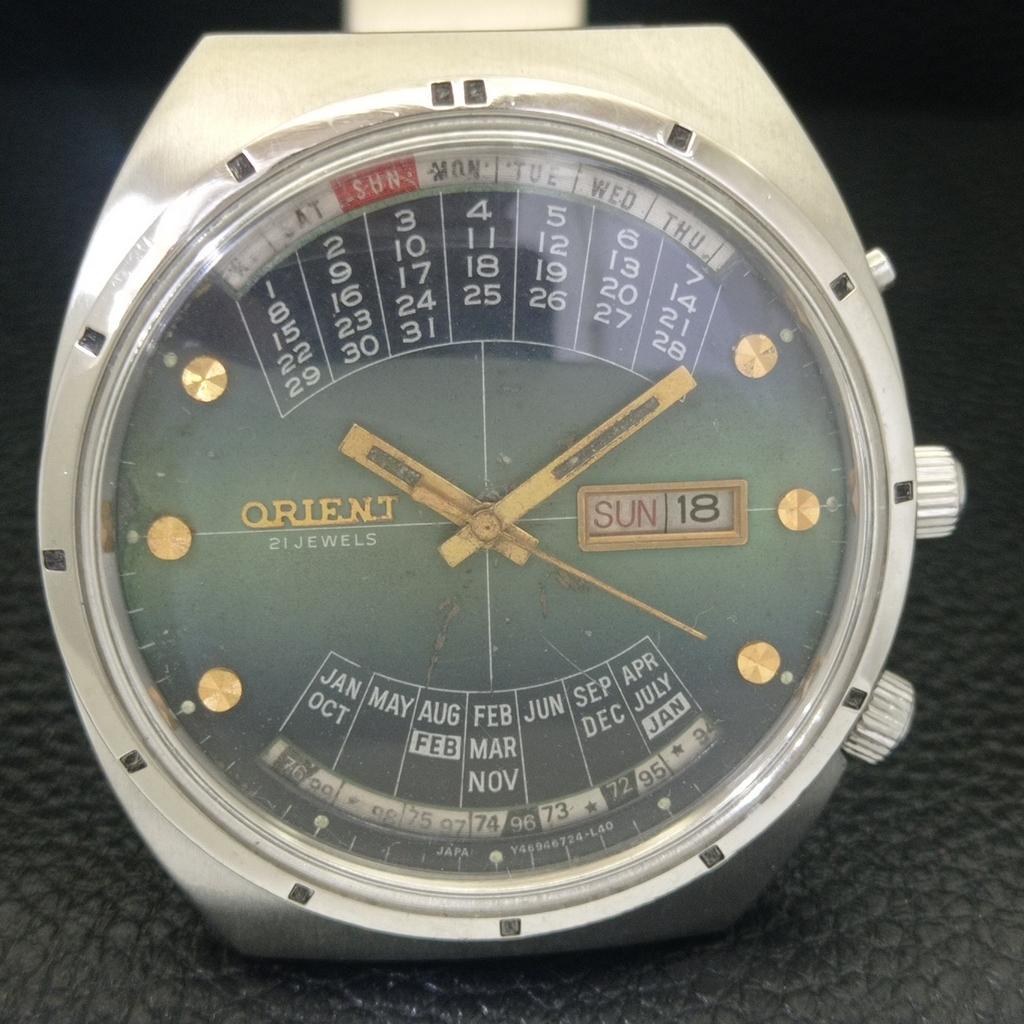 JAPAN VINTAGE ORIENT 100 YEARS AUTOMATIC MENS ORIGINAL DIAL WATCH A703125-1 R213-a703125