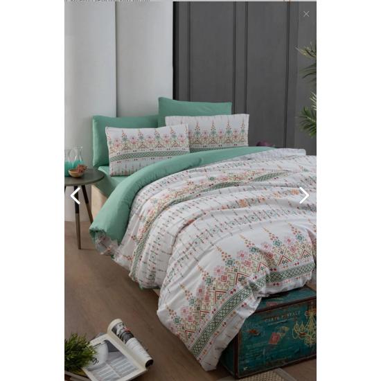 Single Duvet Cover Set with Elastic Sheet ESTİLLA/single, Double-sided