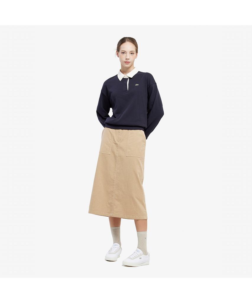 Женская вельветовая юбка LACOSTE Jf426E-55N 02S