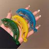 Korean Style Vertical Clip Hairpin Korean Hair Clip Sweet Plastic Banana Clip  Women