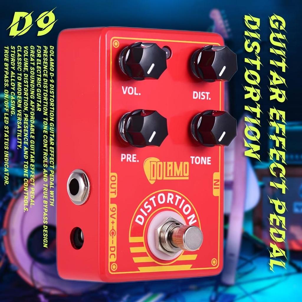 Педаль эффектов для гитары Dolamo True Bypass FUZZ Distortion Overdrive D1-D14 для бас-гитары электрогитары