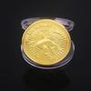 Позолоченная монета, реквизит для фильмов, диаметр 1,6 дюйма, двухсторонняя металлическая монета, коллекционная сувенирная монета с защитной коробкой, подарок для поклонников фильмов