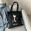 Anime Attack On Titan Fashion Punk Shopper Bag Harajuku Large Capacity Gothic Teenager Tote Bag Vintage Casual Women Canvas Bag