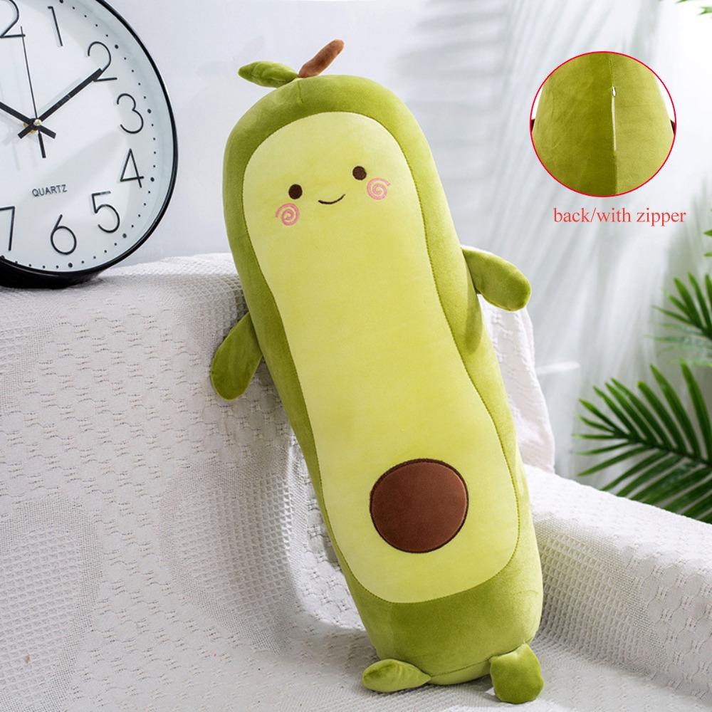 Avocado Green Giant Toy 35/50/65cm Sleeping Pillow Kawaii Stuffed Fruit Avocado Doll  Room Decor