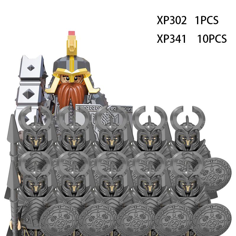 Medieval Elf Rohan Soldiers Guard Army Lotr Action Figures Mini Bricks Doll Assemble Building Blocks DIY Toys for Kid Gifts