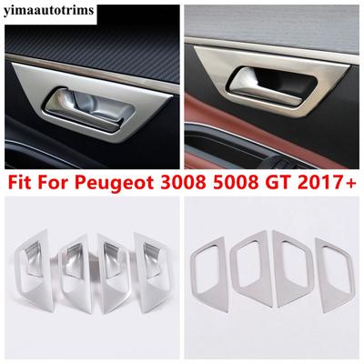 Декоративная накладка на рамку ручки внутренней двери автомобиля для Peugeot 3008 5008 GT 2017 - 2025 Аксессуары из ABS / Нержавеющей стали