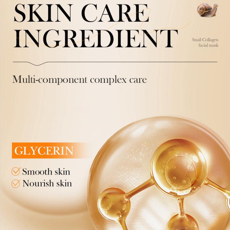 Маска с улиткой SADOER Collagen Anti-Wrinkle Firming Fine Skin Mask