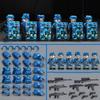 Military Special Forces Minifigures Building Blocks SWAT Ghost Commando Police Soldiers Army Action Figure Weapons Bricks Kids Toy Birthday Gifts