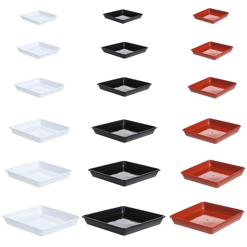 1Pcs Plastic Durable Square Plastic Tray Saucers Indoor Outdoor Drip Trays Plant Saucer