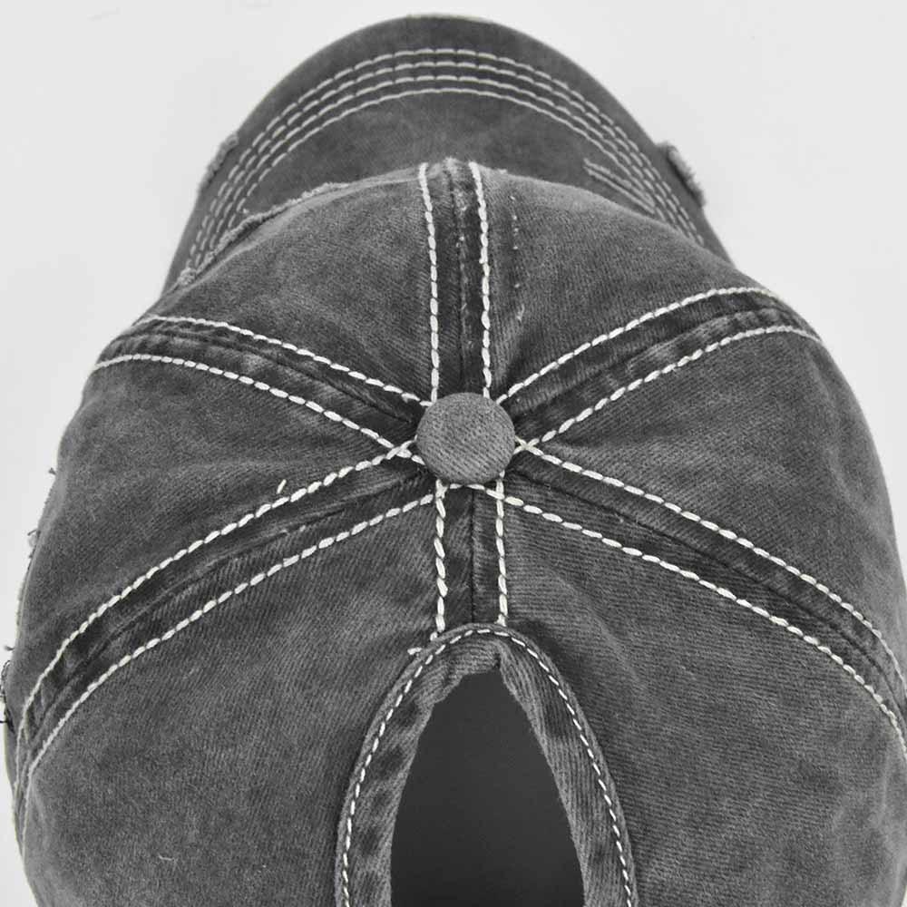 Женская бейсболка с хвостиком, стираная хлопковая шляпа от солнца, женская пентаграмма, блестки, хип-хоп, регулируемая спортивная кепка для гольфа