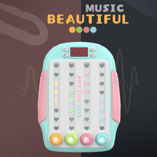 Игровая консоль Fast Push Rhythm Master для тренировки скорости реакции для детей и взрослых, портативная обучающая игровая машина со светящимся треком, игрушка