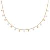 [R5746] - Gold-Plated Necklace 'Sissi' White Gold - 4 Mm