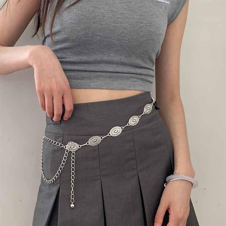 High-End Retro Bohemian Metal Waist Chain for Women