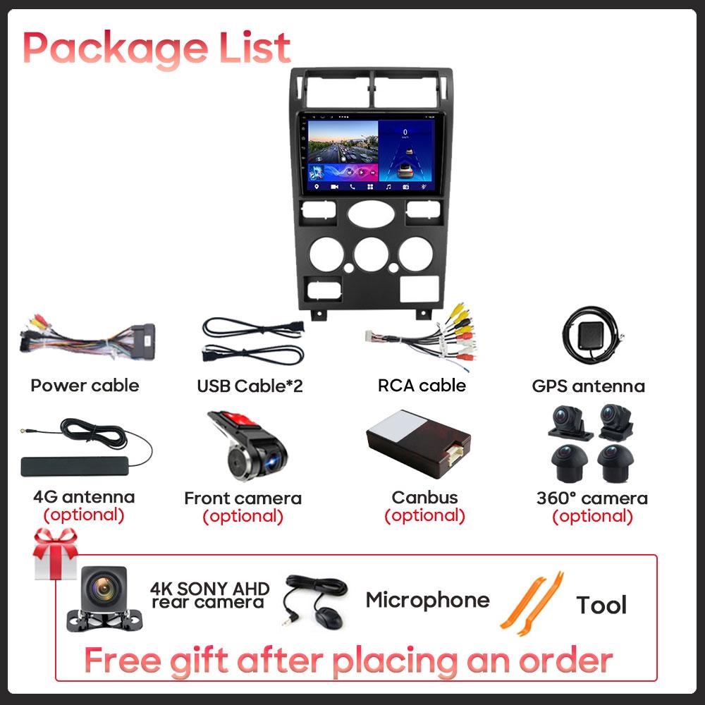 Android Мультимедиа Для Ford Mondeo 3 2000 - 2007 Автомагнитола Процессор Радио QLED Плеер Навигация Carplay Auto HDR 5G Камера Видеорегистратор WIFI