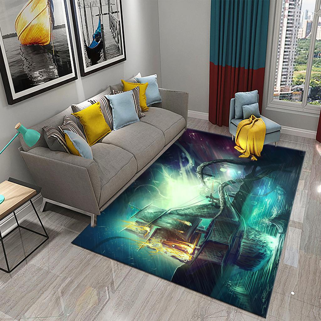 Коврик для двери спальни, гостиной, декоративный коврик для балкона, нескользящий коврик для ванной комнаты, ковер в стиле ретро, ​​ковер с пиратским кораблем