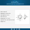 Tancise Jewelry Earrings With Zircon Heart-Shape Stud Earring For Women Wedding