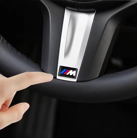 BBIK2 4pcs Car Decor Stickers Multi-size Optional For BMW M Performance M3 G20 E36 X6 G30 X3 M5 Soft Adhesive Ornament Modified Decals