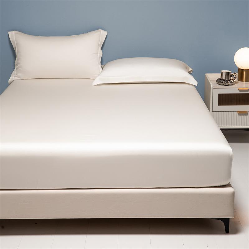 Простыня на резинке Tencel Four Seasons: Дышащий, Охлаждающий Наматрасник Телесного Цвета для Односпальных/Двуспальных Кроватей.