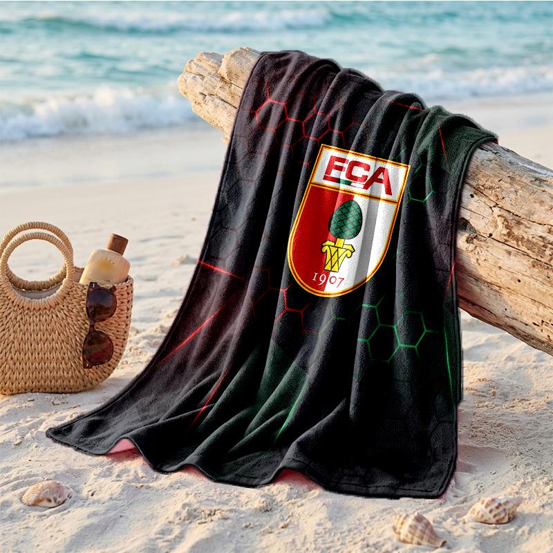 FC Augsburg FC Print Microfiber Beach Towel Quick Dry Absorbent Large Towel For Beach Swimming Travel