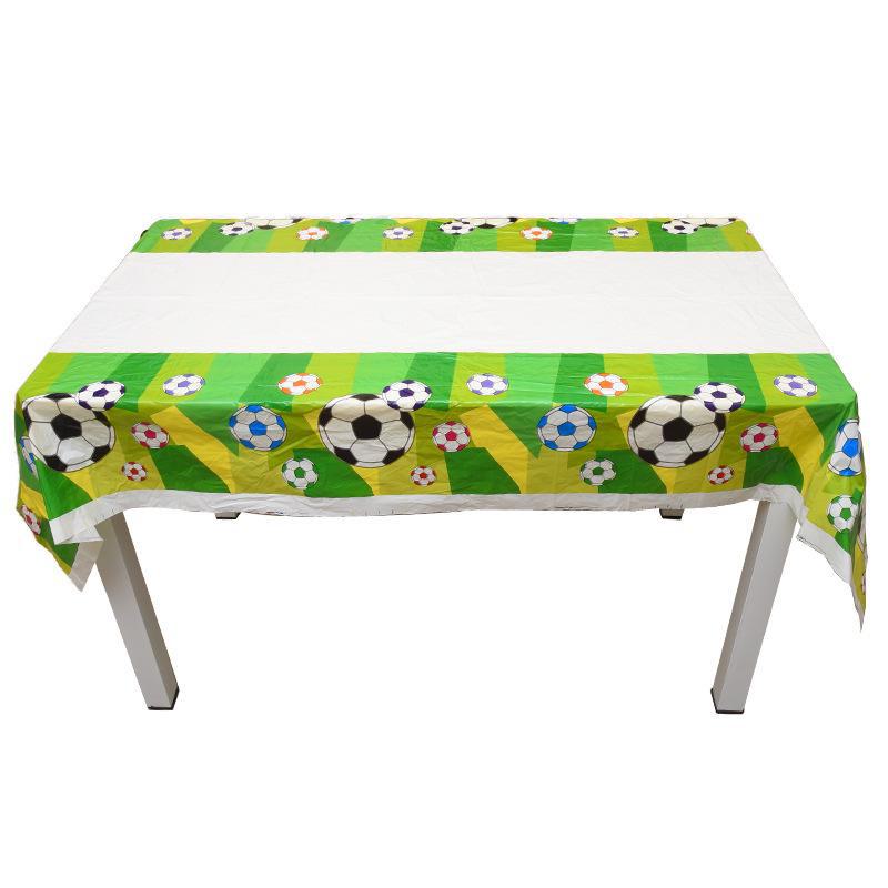 Популярный мультяшный набор для детской вечеринки по случаю дня рождения с футбольным узором