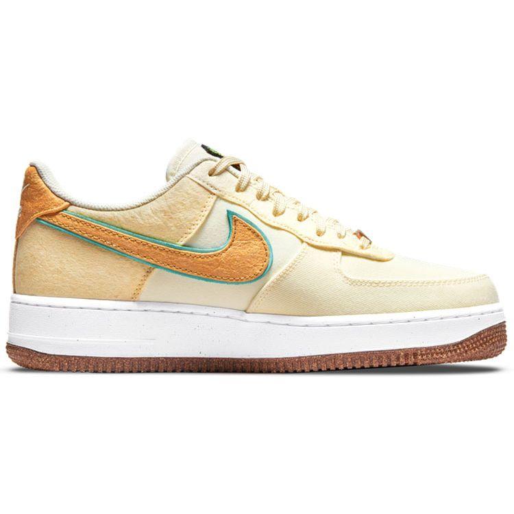 Nike Air Force 1 07 Premium Happy Pineapple Men Sneakers Cream Coconut-Milk Green-Glow CZ1631-100