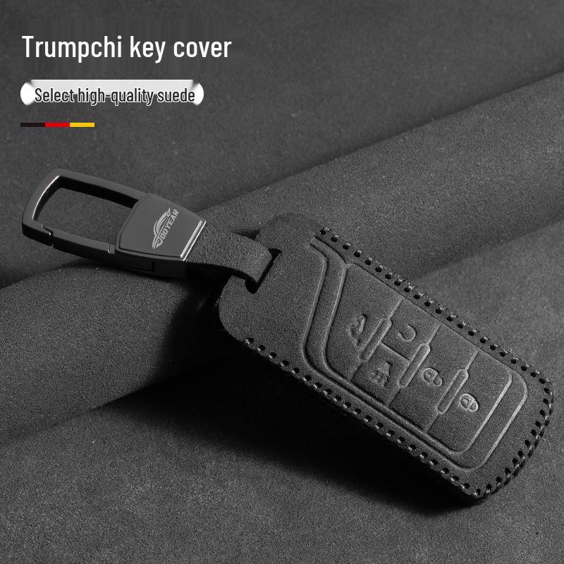 Кожаный чехол для ключей из замши с металлической пряжкой для Trumpchi GS4, GS3, M6, M8, GS8, GS7