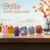 1PC Natural Owl Amethyst Rose Quartz Cute Animal Image Macadam Drip Glue Resin Owl Household Supplies Desktop Ornament