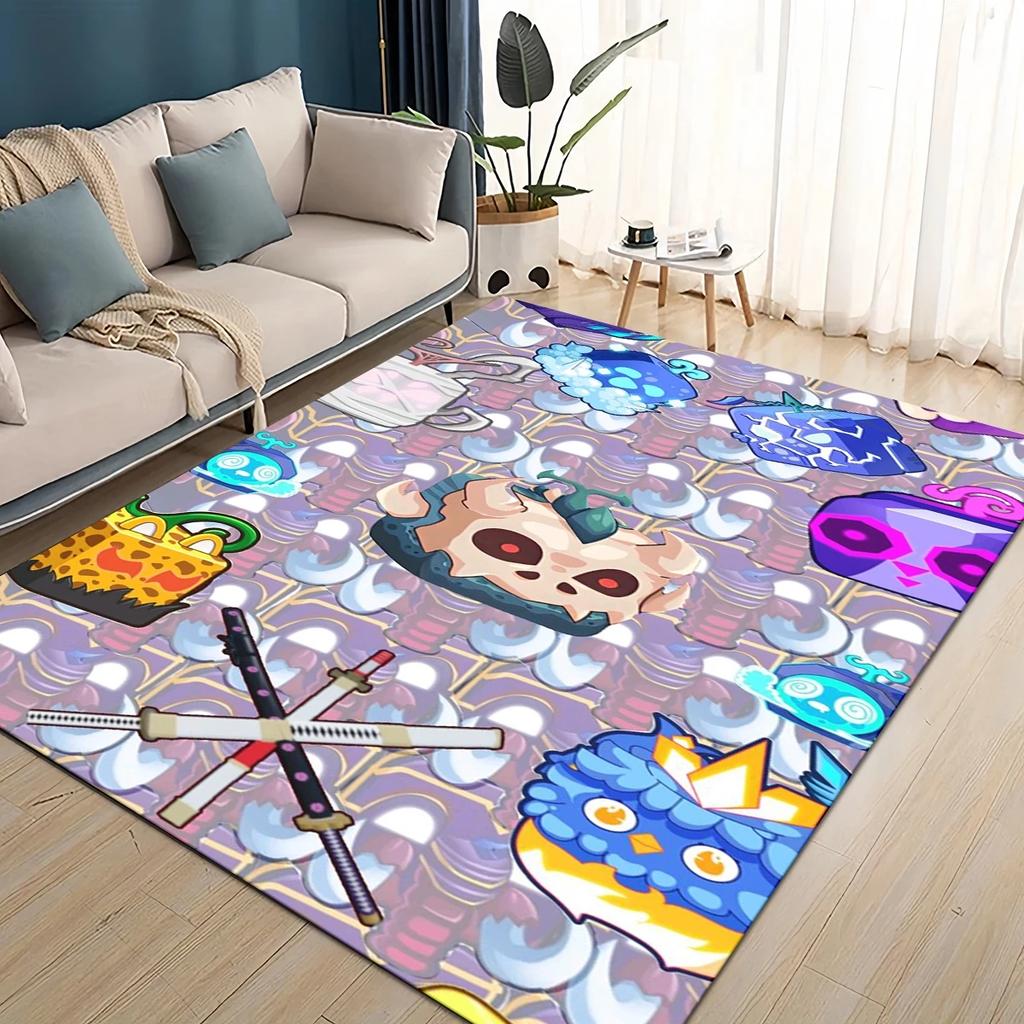 27 Style New B-Blox Fruit Cartoon Carpet Rug for Living Room Bedroom Home Sofa Decoration,Kids Play Non-slip Floor Mat
