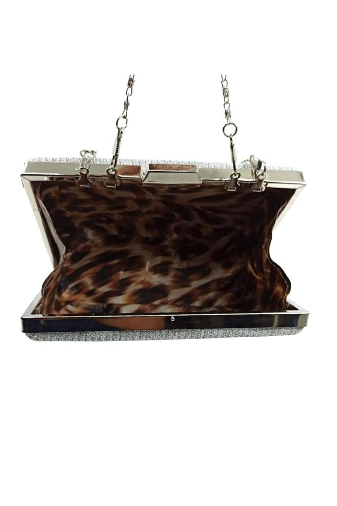 Women's Stylish and Useful Evening Dress Bag Gold Glitter Tablet Evening Dress Bag