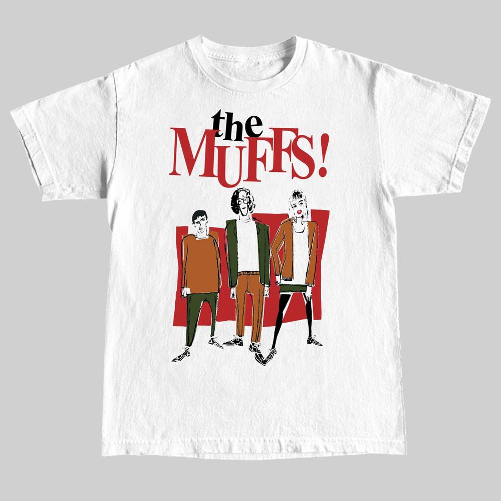 НОВИНКА The Muffs Band Подарок Для Фанатов Футболка С Коротким Рукавом Белая S-5XL T Shirt UR603 Унисекс Футболка