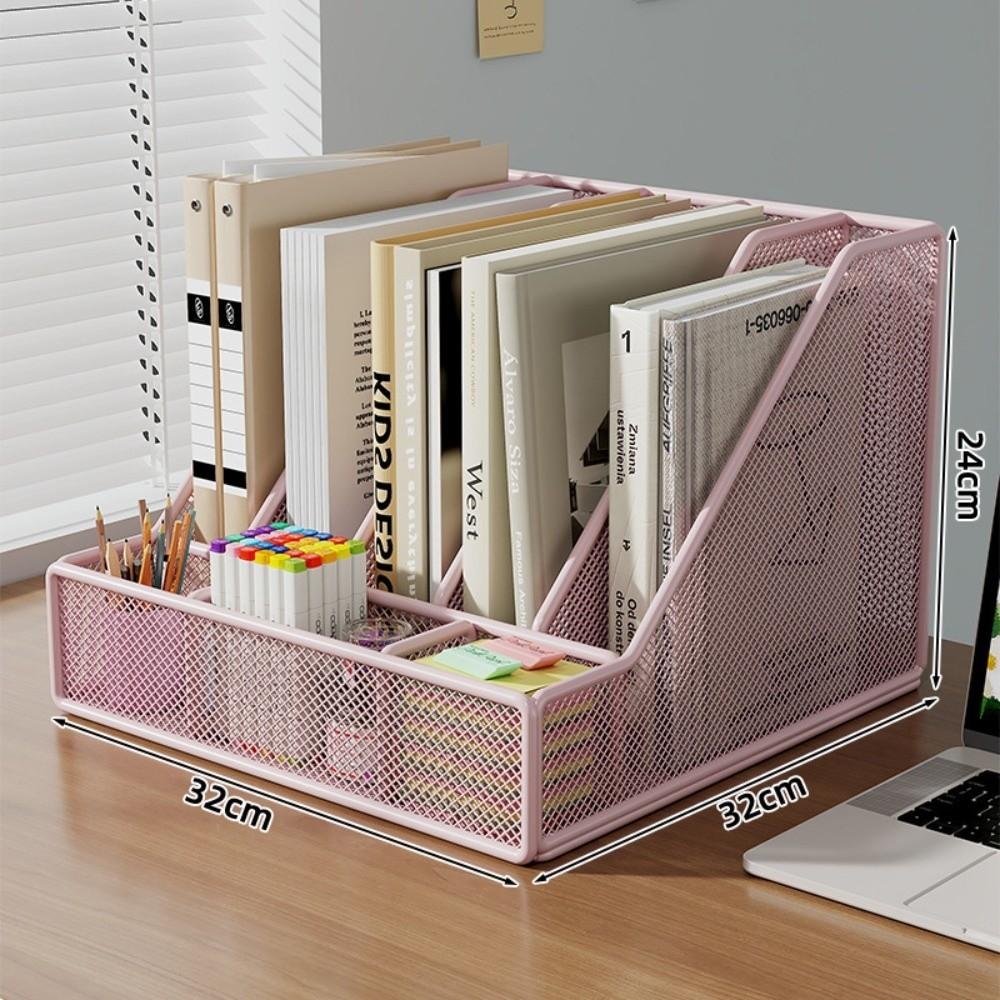 Space-saving Document Storage Shelf Metal Multi-layer Bookshelf New Desk File Organizer  Office Use
