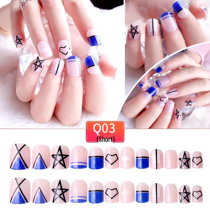 Youduo Wearable Detachable False Nail Set - Ready-to-Wear Nail Art for Any Occasion.