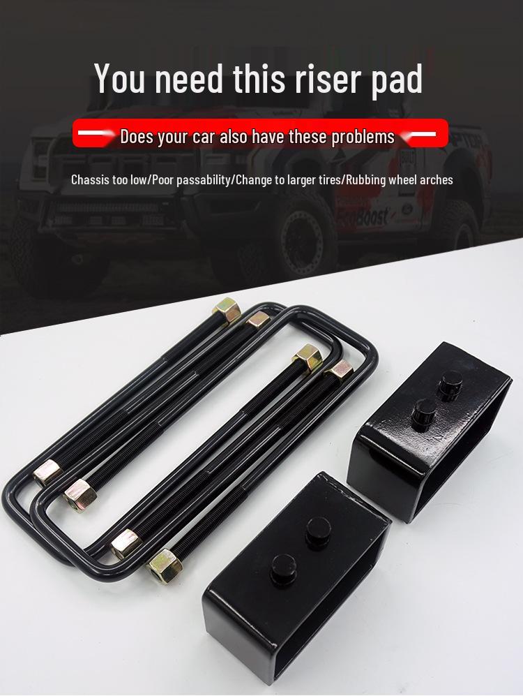 Ford Raptor F150 Chassis Mod: Front & Rear 2.5" Lift Kit with Rear Steel Lift Block