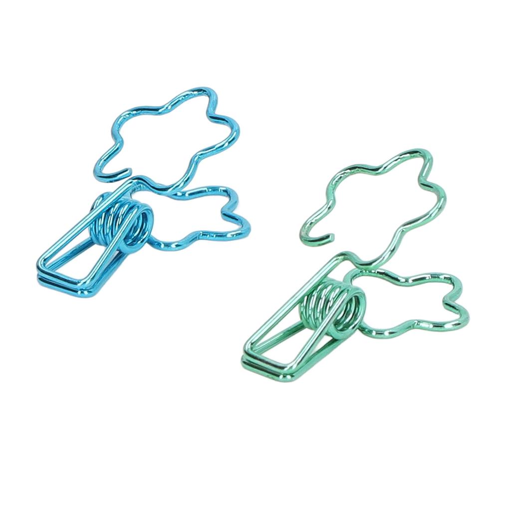 100 шт. Зажимы полые милые в форме цветка прочные металлические маленькие зажимы для офисных документов A