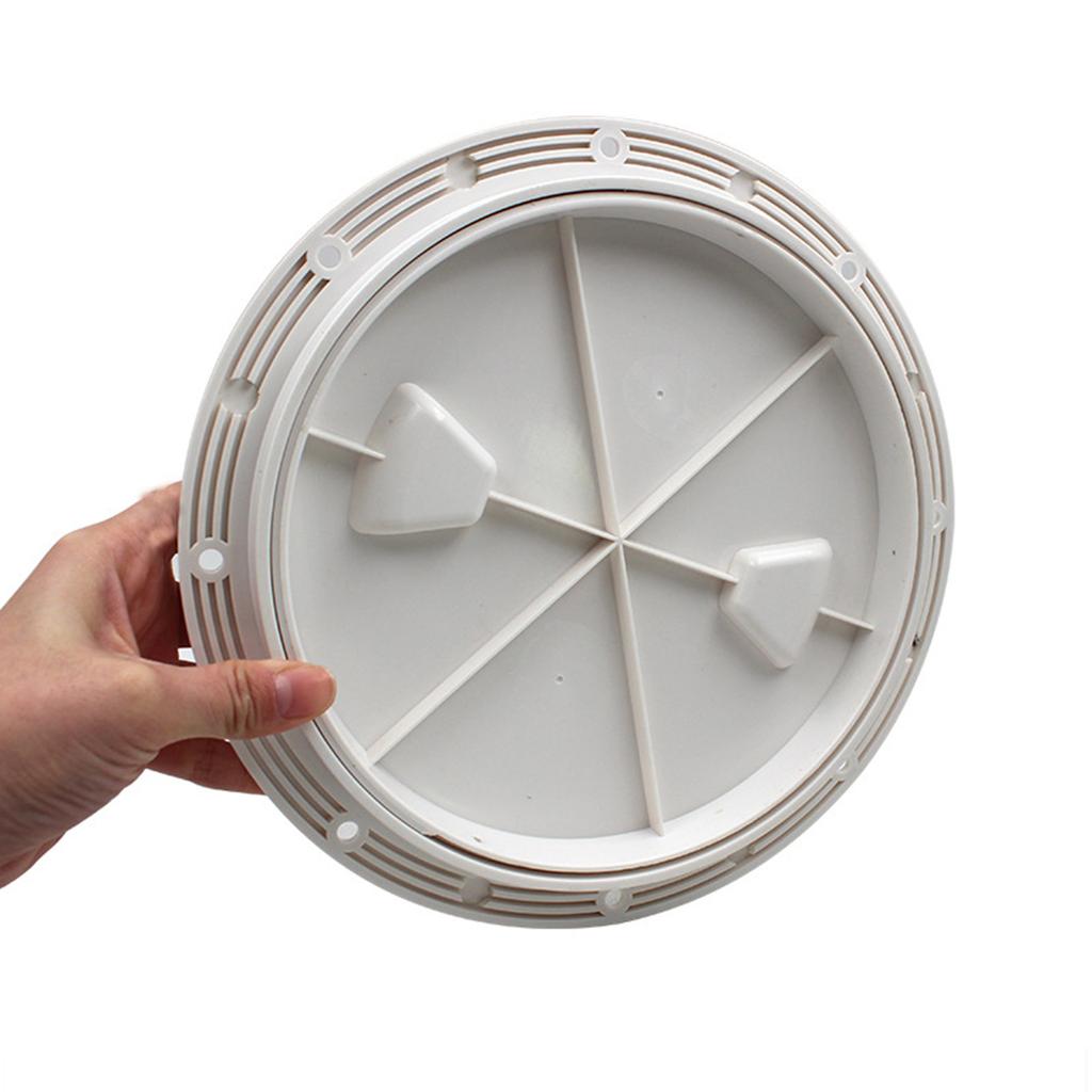 4/6/8-дюймовый черный/белый круглый нескользящий смотровой люк со съемной крышкой для морских лодок и яхт