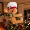 Christmas Gingerbread Man Tree Light Cover & Wine Bottle Decoration