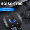Внешний 7.1-канальный аудиоадаптер с USB 2.0 / 3,5-мм разъемом Plug-and-Play, без драйверов, профессиональная внешняя звуковая карта USB для ПК, компьютера, ноутбука