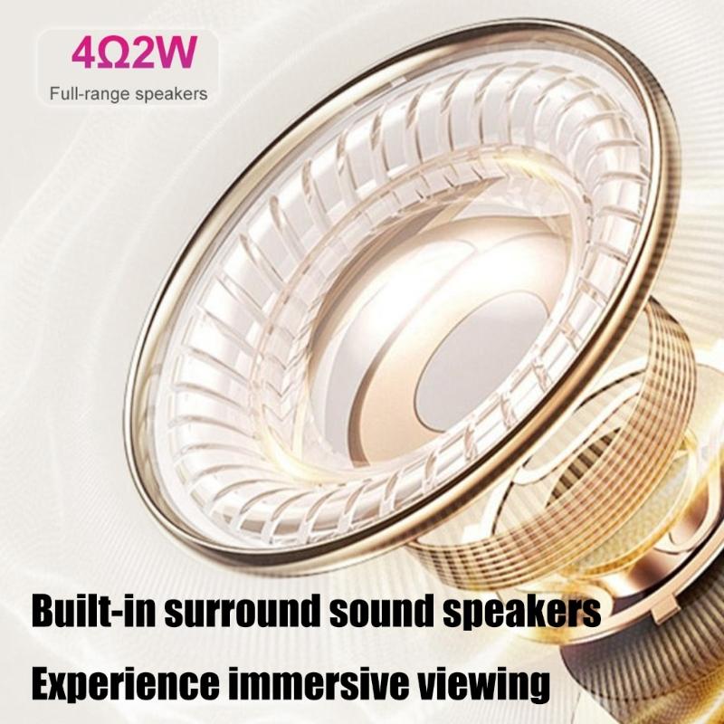 Проектор 1080P с USB-подключением, с вращающимся на 240 градусов объективом и автоматической коррекцией для использования в различных сценариях