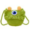 Мультяшная кукла трехглазый мальчик ручная работа шерстяная сотканная готовая продукция кроссбоди маленькая сумка маленькая свежая повседневная подарочная сумка через плечо