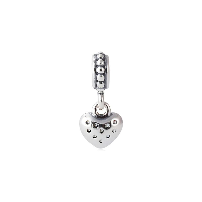 Pandora Heart Shape Silver Necklace/Pendant Women's Silver 791023CZ