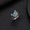 Cat Ring Gift Adjustable Ring Cat Face Ring Birthday Holiday Gift Accessories