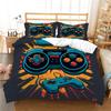 3D Game Console Printing Home Bedding Set King Size Bed Clothes Microfiber High Ranking Duvet Cover Set