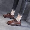 Vintage Leather Single Shoes Soft Bottom Shoes Flat Women's Shoes