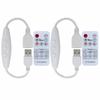Clearhill 2-Pack USB MaleFemale Dimmer Switch with Remote, 6-Level Dimming, OnOff Function, 2A Current, 22AWG Wire, 60-Second Delay, Compatible with